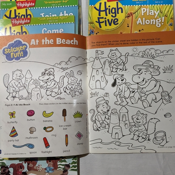 22 issues 2013-15 Highlights High Five children's magazines unused - Picture 3 of 5